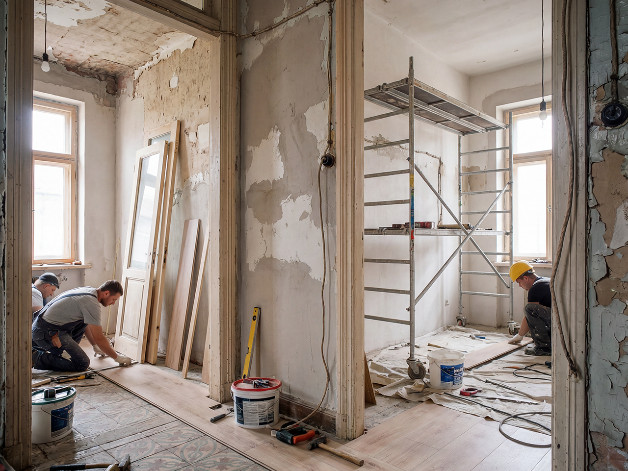 Appartement pendant les travaux